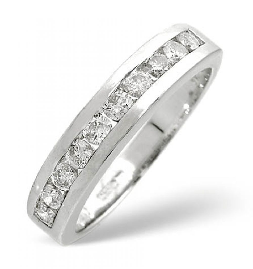 9ct 0.50ct Gold Half Eternity Diamond Ring