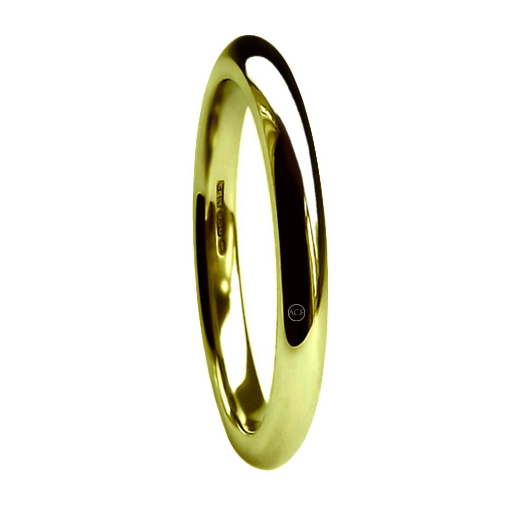 2mm 18ct Yellow Gold Extra Heavy Court Comfort Wedding Rings Bands