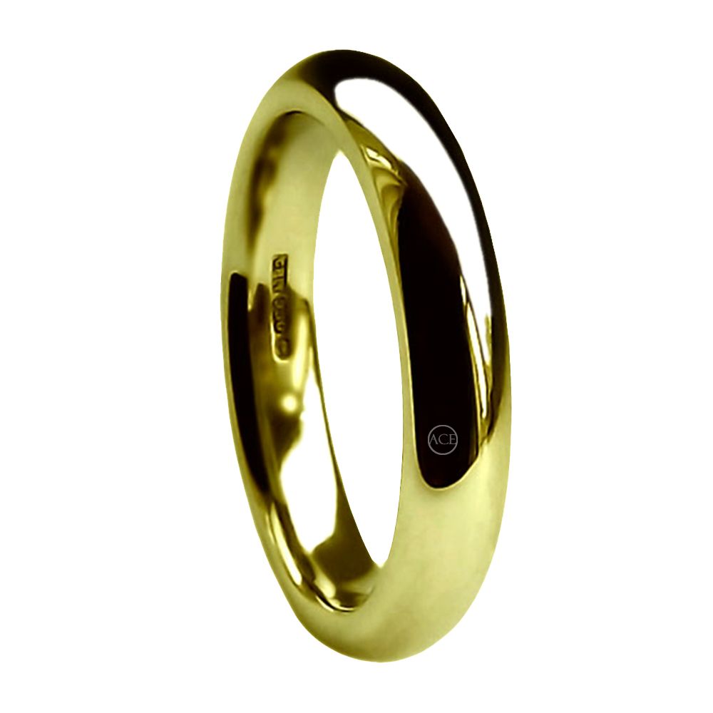 5mm 18ct Yellow Gold Extra Heavy Court Comfort Wedding Rings Bands