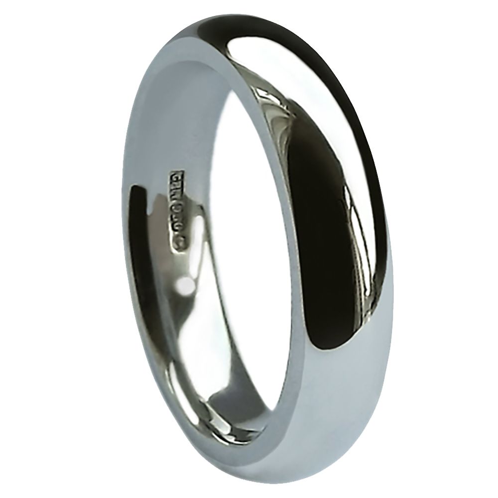 7mm 9ct White Gold Extra Heavy Court Comfort Wedding Rings Bands