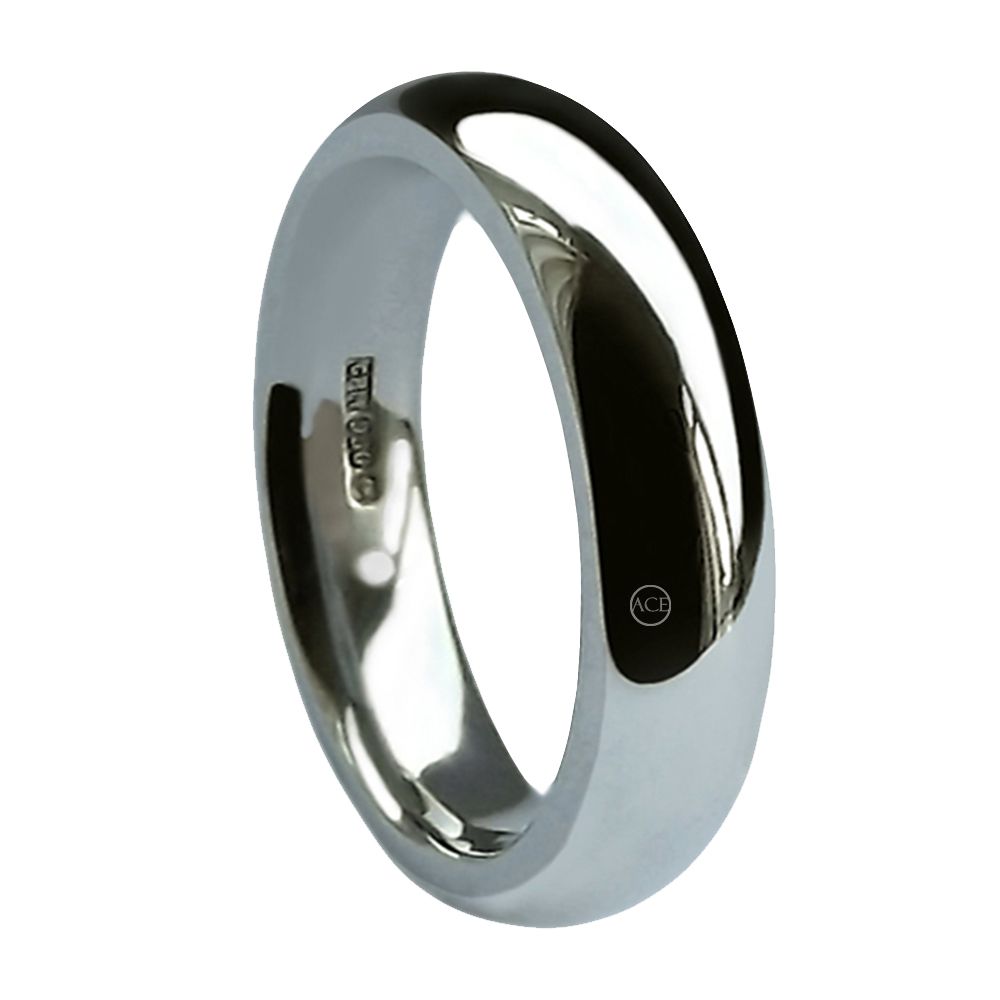 8mm 925 Sterling Silver Court Comfort Wedding Rings Bands