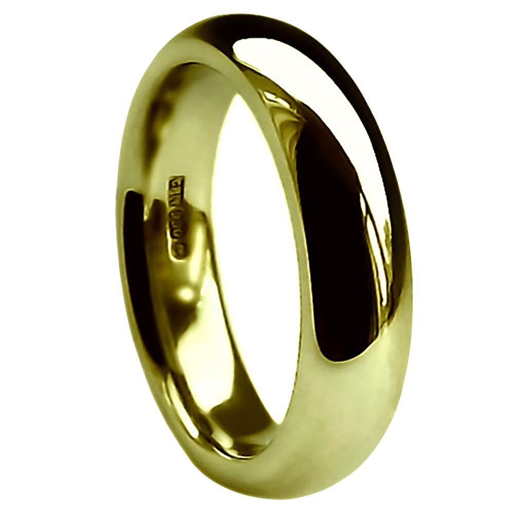 6mm 18ct Yellow Gold Extra Heavy Court Comfort Wedding Rings Bands