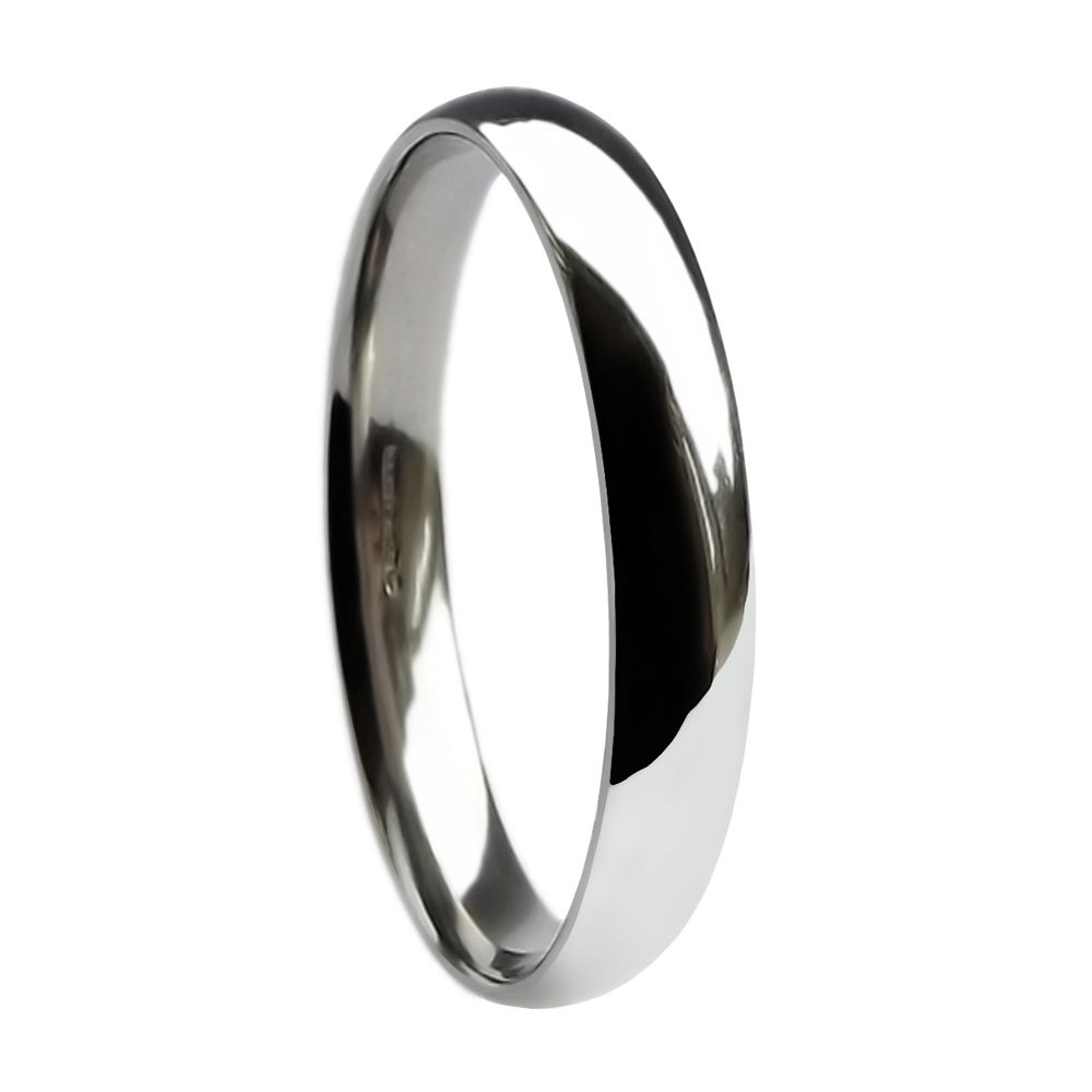2.5mm 950 Platinum Heavy Court Comfort Wedding Rings Bands