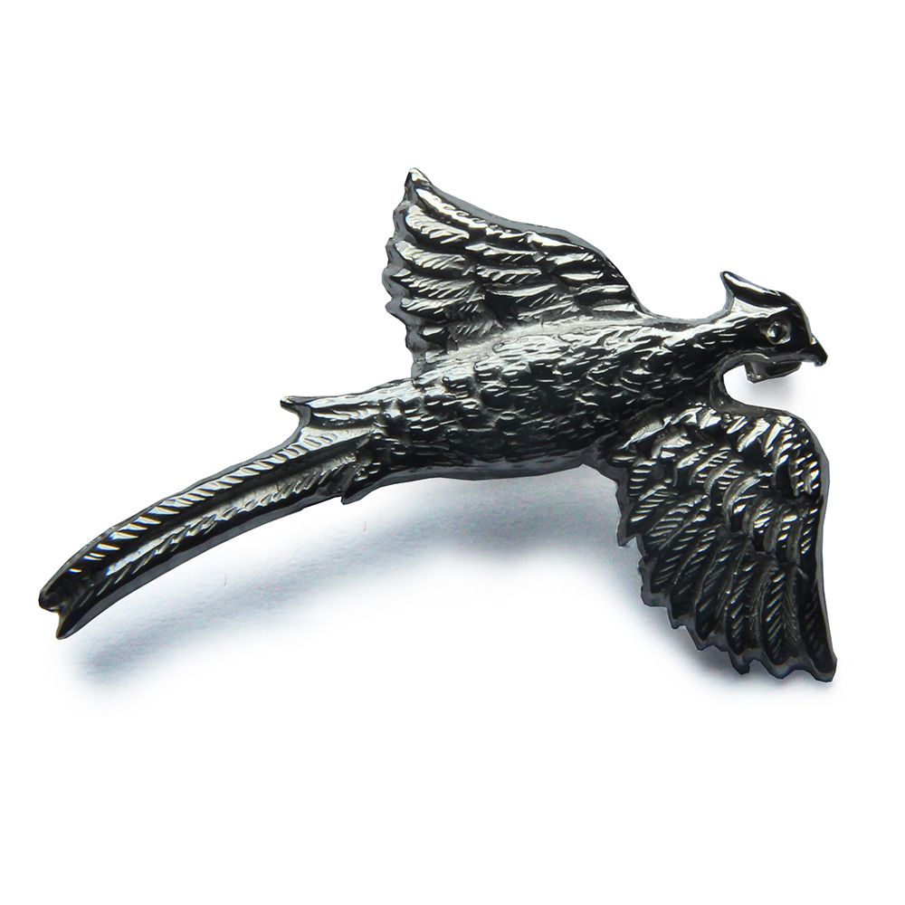 925 Sterling Silver Pheasant Brooch 38 x 30 x 8mm