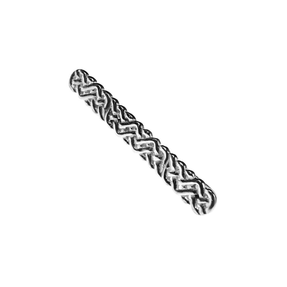 925 Sterling Silver Celtic Weave Tie Slide