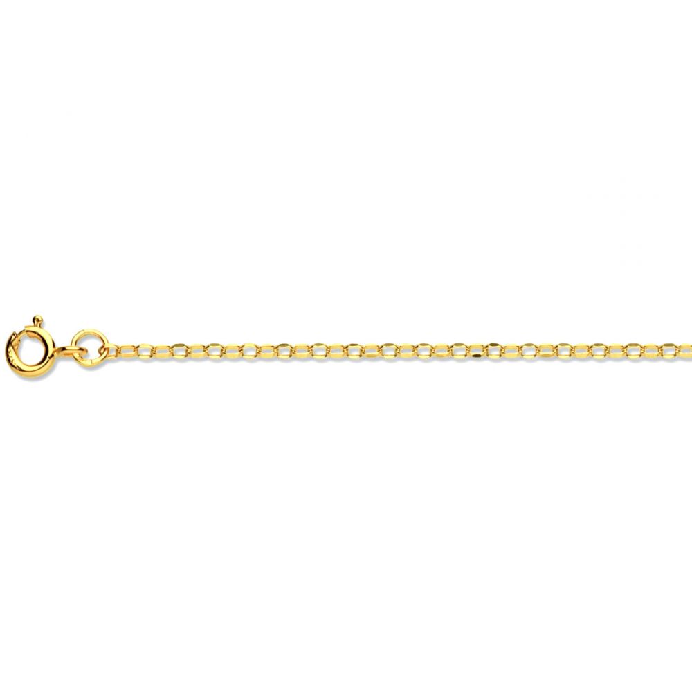 9ct Yellow Gold 2 Diamond Cut Belcher Chain Hallmarked