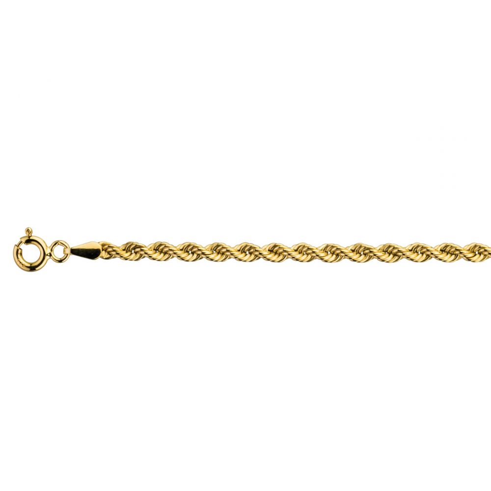 9ct Yellow Gold Rope Chain Hallmarked