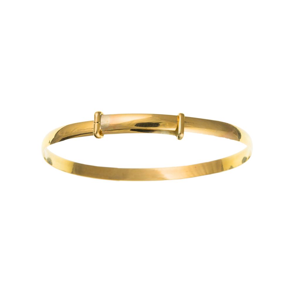 9ct Yellow Gold Maids Plain Expanding Bangle