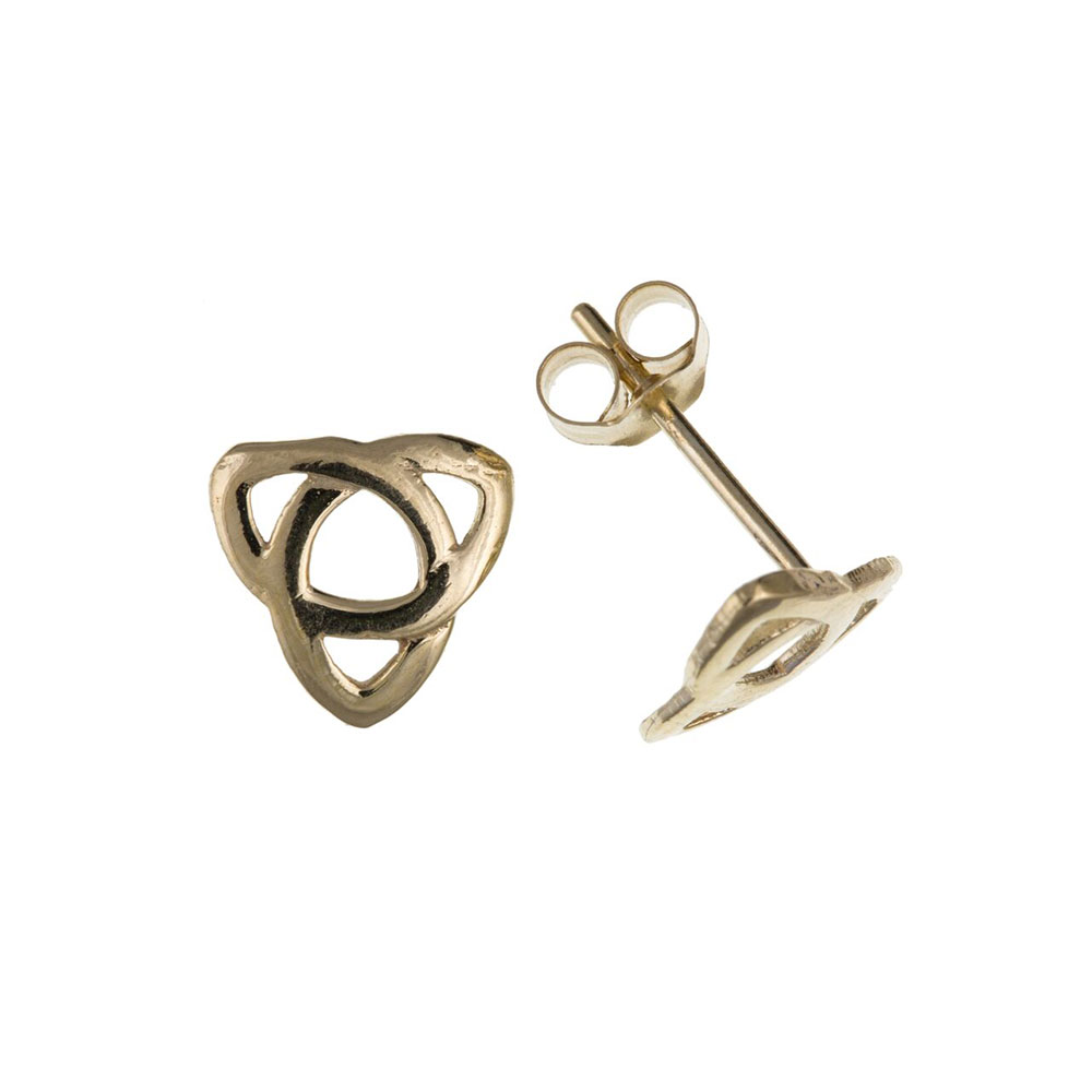 9ct Gold Celtic Style Studs / Earrings 8 x 8mm