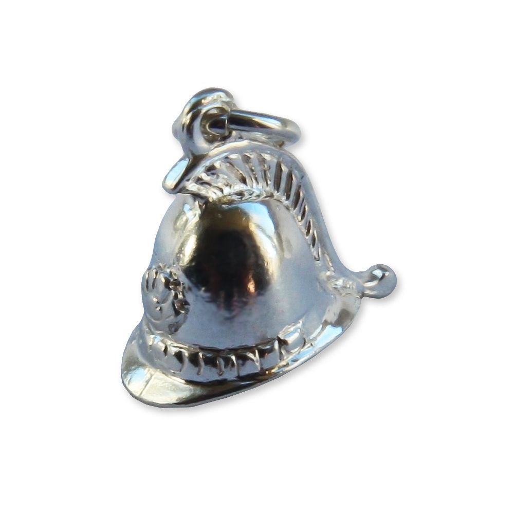 925 Sterling Silver London Policeman's Helmet Charm 1.7g