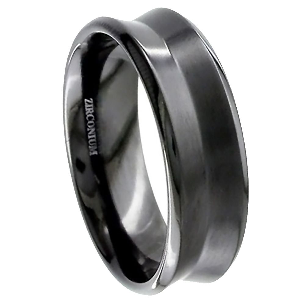 Black Zirconium Inverted Triangular band