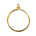 9ct Solid Gold Sovereign Ring Coin Bezels