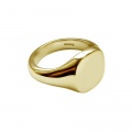 9ct Solid Gold Cushion Signet Rings