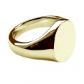 9ct Solid Gold Stamped Oval Signet Rings
