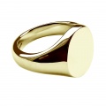 9ct Solid Gold Stamped Oval Signet Rings