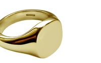 Cushion Shaped Signet Rings