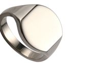 Titanium Signet Rings