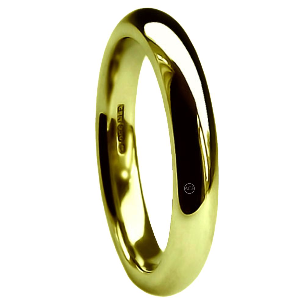 4mm 18ct Yellow Gold Extra Heavy Court Comfort Wedding Rings Bands