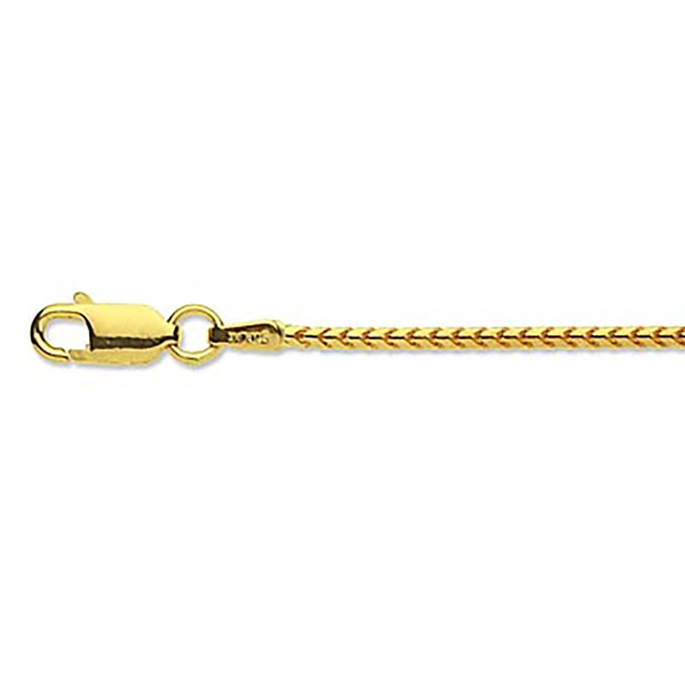 9ct Yellow Gold 1mm Spiga Hanging Chain Hallmarked