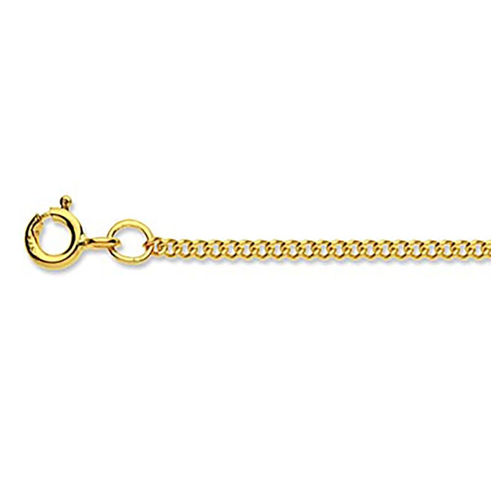 9ct Yellow Gold Curb Chain Hallmarked