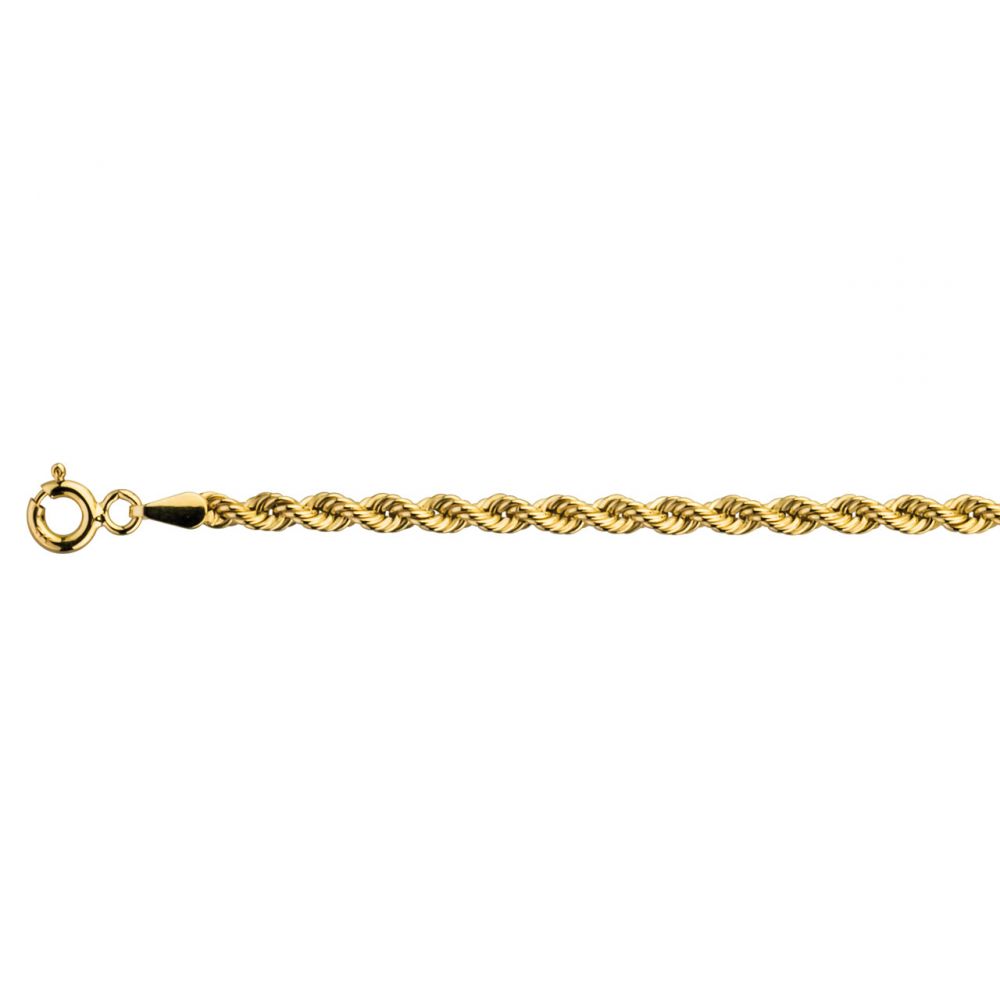 9ct Yellow Gold Rope Chain Hallmarked