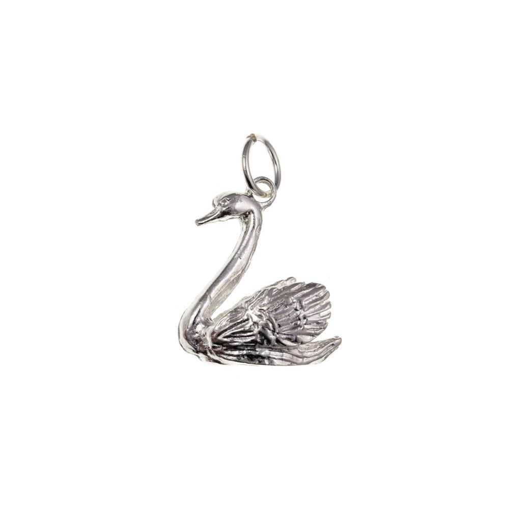 925 Sterling Silver Swan Charm