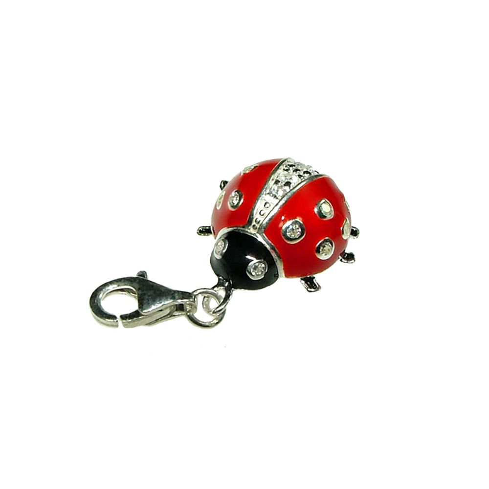 Sterling Silver Inlayed Ladybird Charm