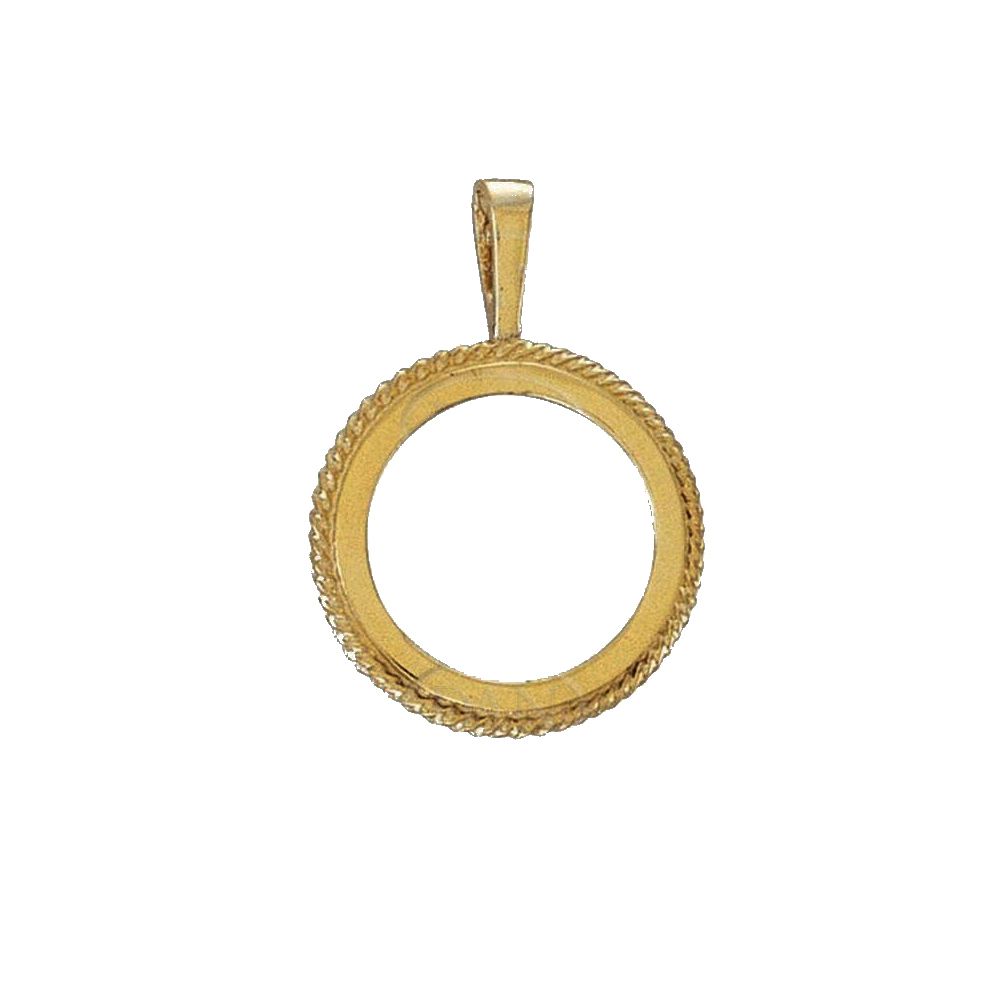 9ct yellow Gold Half Sovereign Ring Mount Bezel